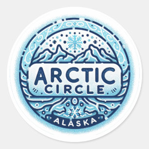 Sticker Rond Cercle arctique