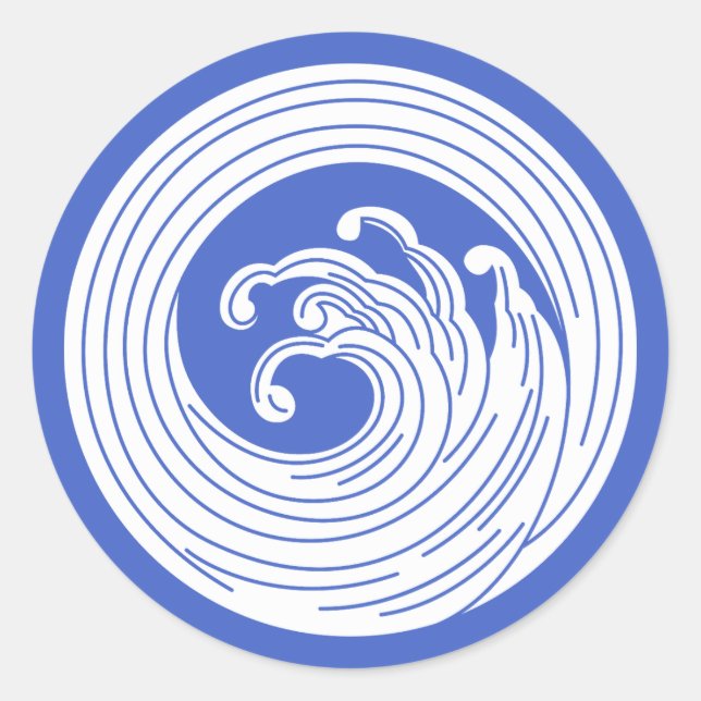 Sticker Rond Cercle de Swirl (Devant)