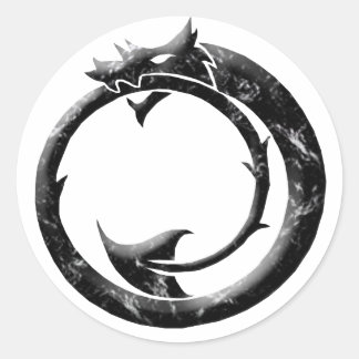 Sticker Rond Cercle Dragon