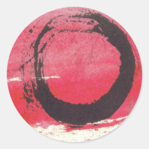 Sticker Rond Cercle magenta de zen