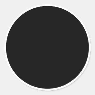 Sticker Rond Cercle noir avec cadre cercle blanc
