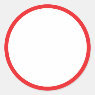 Sticker Rond cercle rouge