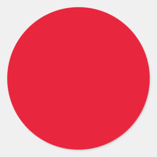 Sticker Rond Cercle rouge, couleur solide