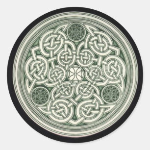 Sticker Rond Cercle sacré celtique, noeud celtique éternité