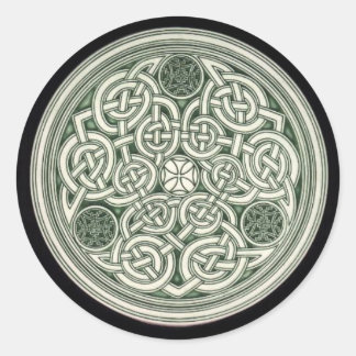 Sticker Rond Cercle sacré celtique, noeud celtique éternité