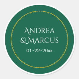 Sticker Rond Cercle vert de la forêt