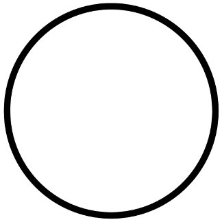 Sticker Rond Cercle vide (Ajouter Votre Texte)