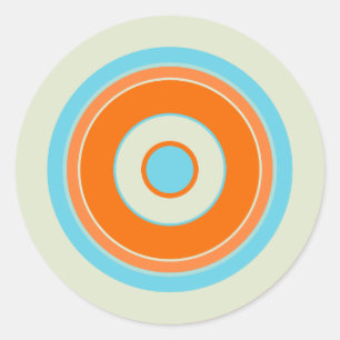 Sticker Rond Cercles colorés 03