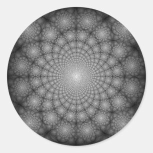 Sticker Rond Cercles de jardins floraux de nuit étoilée