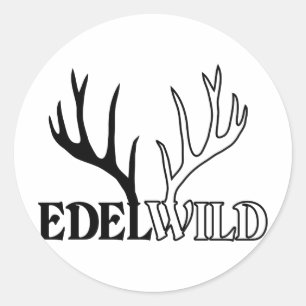 Sticker Rond cerf bois de cerf enterrement vie garçon