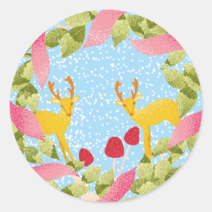 Sticker Rond Cerf le plus cher