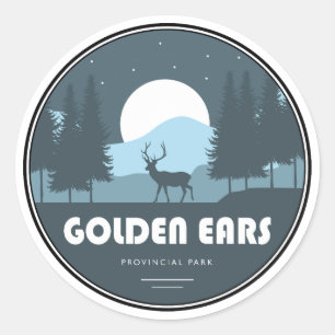 Sticker Rond Cerfs du parc provincial Golden Ears