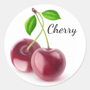 Sticker Rond Cerises douces