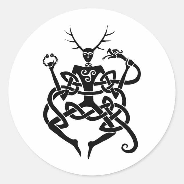 Sticker Rond cernunnos (Devant)