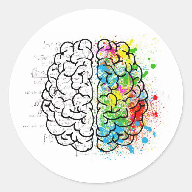 Sticker Rond cerveau (Devant)