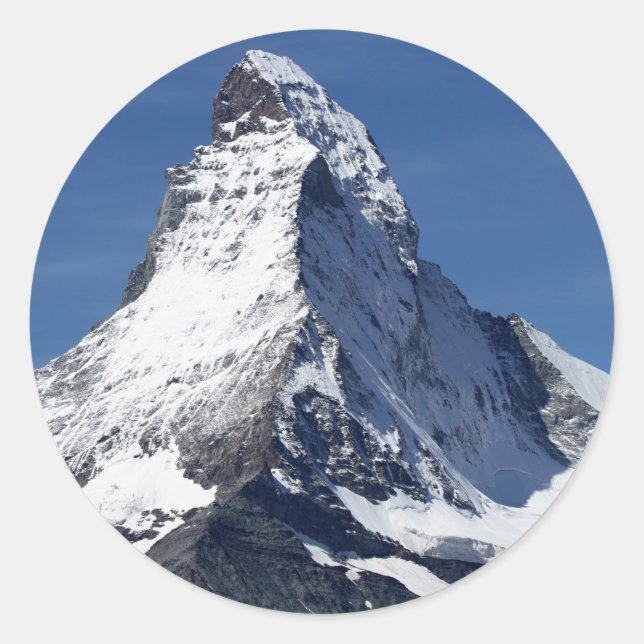 Sticker Rond Cervin, Alpes (Devant)