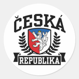 Sticker Rond Ceska Republika