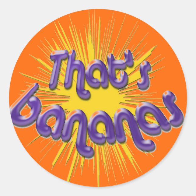 STICKER ROND C'EST BANANAS (Devant)