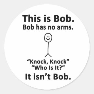 Sticker Rond C'est Bob
