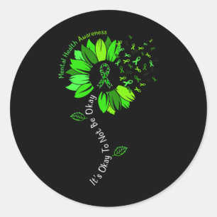 Sticker Rond C'est bon de ne pas être d'accord Sensibilisation
