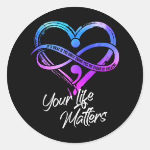 Sticker Rond C'Est Bon Si La Seule Chose Que Vous Faites Aujour