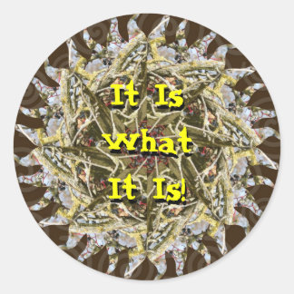 Sticker Rond C'Est Ce Que C'Est ! -Autocollant