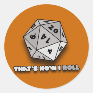 Sticker Rond C'est comme ça que j'ai roulé d20