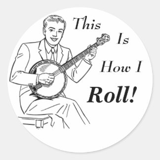 Sticker Rond C'est comme ça que je roule !
