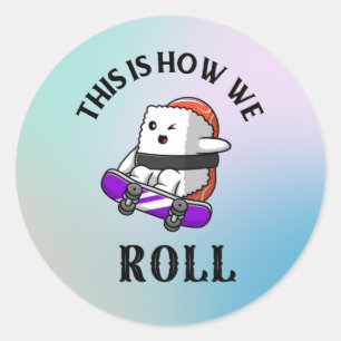 Sticker Rond C'est comme ça qu'on roule !