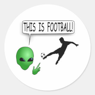 Sticker Rond C'Est Du Football