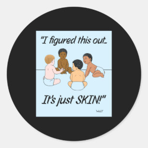 Sticker Rond C'est juste de la peau