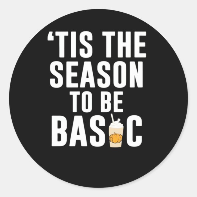Sticker Rond C'est la saison de base (Devant)