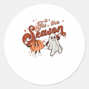 Sticker Rond C'Est La Saison Drôle Costume Halloween