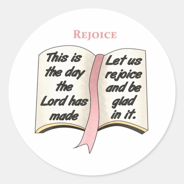Sticker Rond C'est le jour que le Seigneur a fait (Devant)