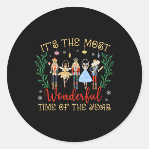 Sticker Rond C'Est Le Moment Le Plus Merveilleux De L'Année Nut