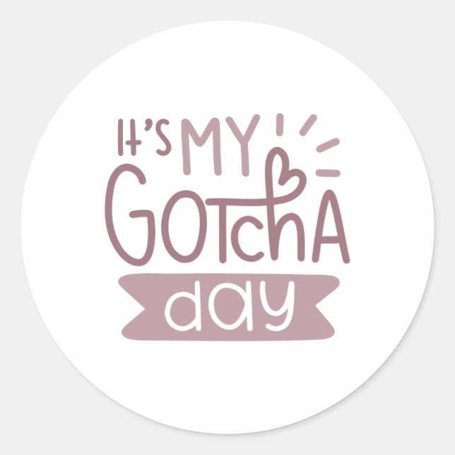 Sticker Rond C'est ma gotcha (Devant)