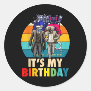 Sticker Rond C'est mon anniversaire