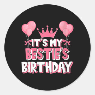 Sticker Rond C'est Mon Anniversaire De Fête Des Femmes