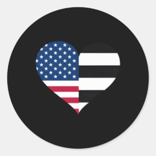 Sticker Rond C'Est Mon Drapeau De Fierté Hu Drapeau Américain D