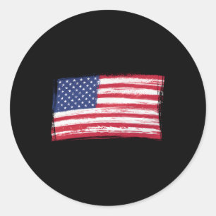 Sticker Rond C'Est Mon Drapeau De Fierté Usa Patriotique Améric