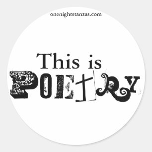 Sticker Rond C'est poésie