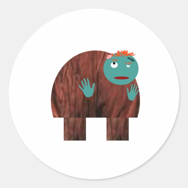 Sticker Rond C'est Quasizombie (Devant)