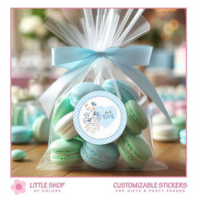 Sticker Rond C'est un Faire-part de naissance de Baby shower de (Créateur téléchargé)