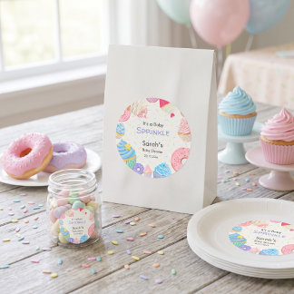Sticker Rond C'est une Baby Sprinkle Fête de Naissance Bébé Cas