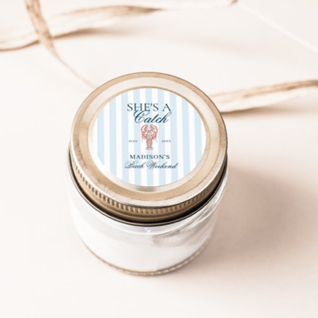 Sticker Rond C'est une bachelorette de homard (Créateur téléchargé)