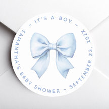 C'est une Fête de Naissance Baby Boy Blue Bow