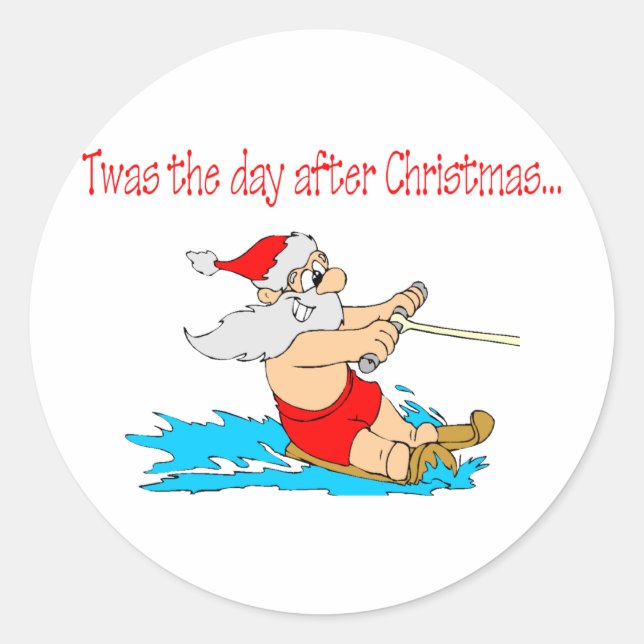 Sticker Rond C'Était Le Jour Après Noël (Devant)