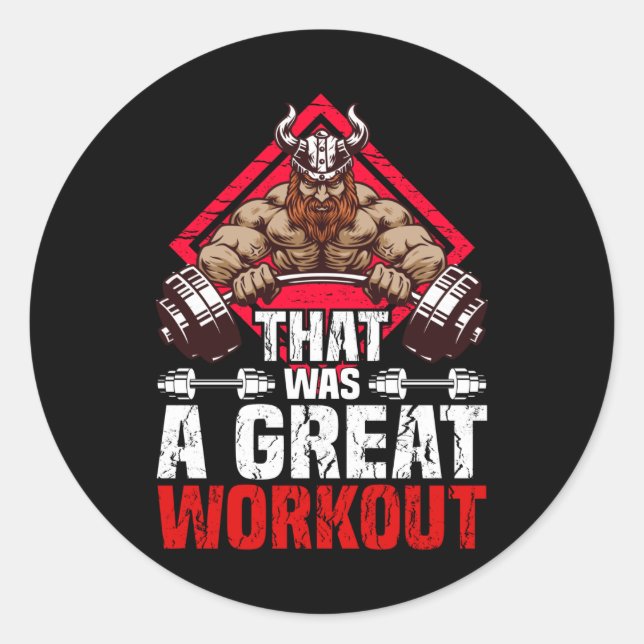 Sticker Rond C'était un grand entraînement (Devant)