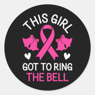 Sticker Rond Cette fille a fait sonner la Bell Chemo Grad Breas
