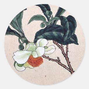 Sticker Rond Cha (thé) Ukiyo-e.